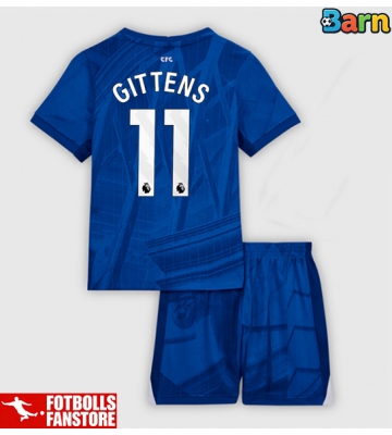 Chelsea Jamie Gittens #11 Hemmatröja Barn 2025-26 Kortärmad (+ Korta byxor)