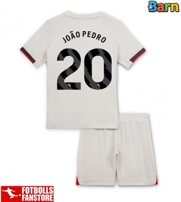 Chelsea Joao Pedro #20 Bortatröja Barn 2025-26 Kortärmad (+ Korta byxor)