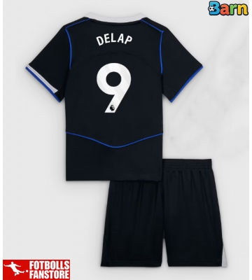 Chelsea Liam Delap #9 Tredje Tröja Barn 2025-26 Kortärmad (+ Korta byxor)