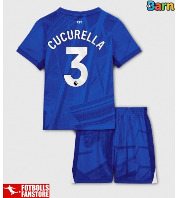 Chelsea Marc Cucurella #3 Hemmatröja Barn 2025-26 Kortärmad (+ Korta byxor)