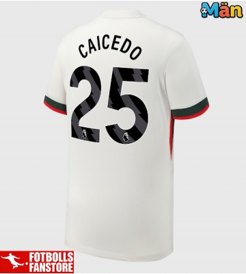 Chelsea Moises Caicedo #25 Bortatröja 2025-26 Kortärmad