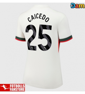 Chelsea Moises Caicedo #25 Bortatröja Dam 2025-26 Kortärmad