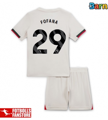 Chelsea Wesley Fofana #29 Bortatröja Barn 2025-26 Kortärmad (+ Korta byxor)