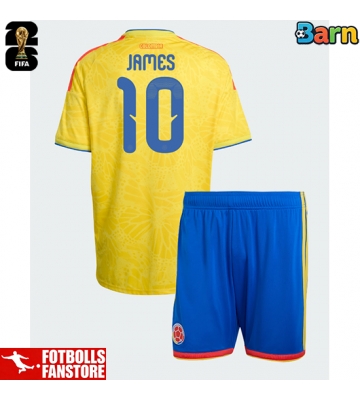 Colombia James Rodriguez #10 Hemmatröja Barn VM 2026 Kortärmad (+ Korta byxor)