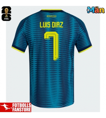 Colombia Luis Diaz #7 Bortatröja VM 2026 Kortärmad