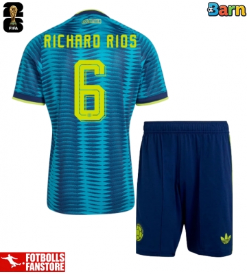 Colombia Richard Rios #6 Bortatröja Barn VM 2026 Kortärmad (+ Korta byxor)