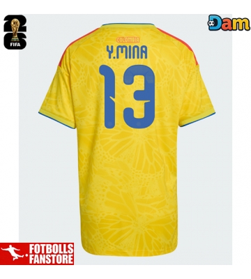 Colombia Yerry Mina #13 Hemmatröja Dam VM 2026 Kortärmad