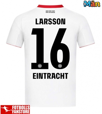 Eintracht Frankfurt Hugo Larsson #16 Bortatröja 2025-26 Kortärmad