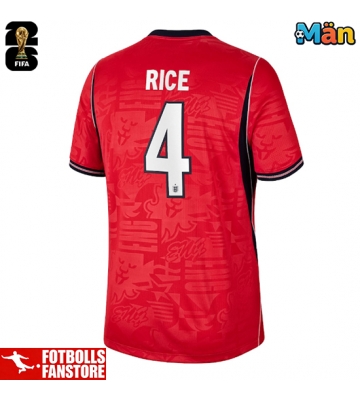 England Declan Rice #4 Bortatröja VM 2026 Kortärmad