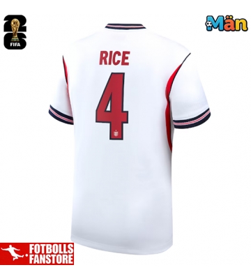 England Declan Rice #4 Hemmatröja VM 2026 Kortärmad