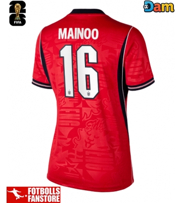 England Kobbie Mainoo #16 Bortatröja Dam VM 2026 Kortärmad