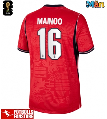 England Kobbie Mainoo #16 Bortatröja VM 2026 Kortärmad