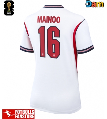England Kobbie Mainoo #16 Hemmatröja Dam VM 2026 Kortärmad