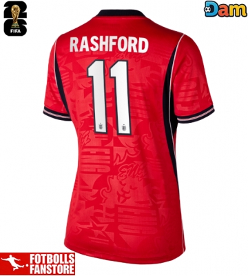 England Marcus Rashford #11 Bortatröja Dam VM 2026 Kortärmad