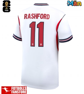 England Marcus Rashford #11 Hemmatröja VM 2026 Kortärmad