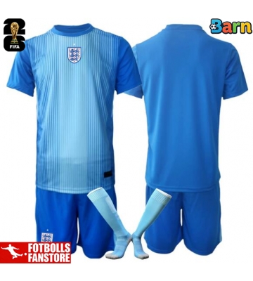 England Målvakt Hemmatröja Barn VM 2026 Kortärmad (+ Korta byxor)