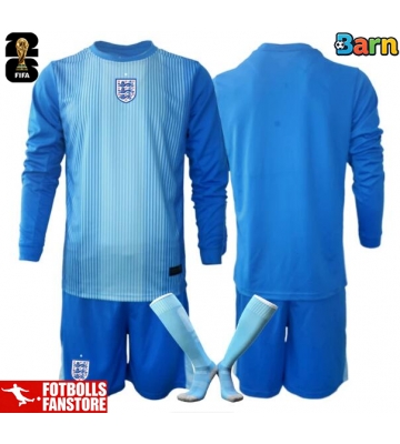 England Målvakt Hemmatröja Barn VM 2026 Långärmad (+ Korta byxor)