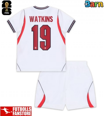 England Ollie Watkins #19 Hemmatröja Barn VM 2026 Kortärmad (+ Korta byxor)