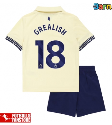 Everton Jack Grealish #18 Bortatröja Barn 2025-26 Kortärmad (+ Korta byxor)