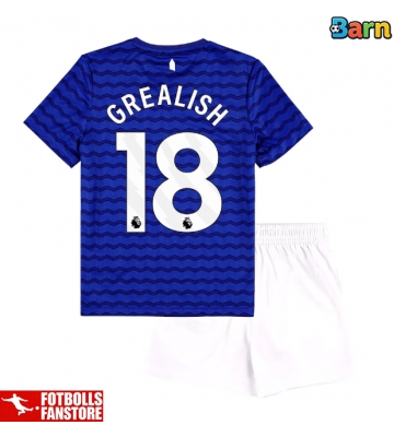 Everton Jack Grealish #18 Hemmatröja Barn 2025-26 Kortärmad (+ Korta byxor)