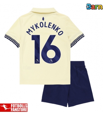 Everton Vitaliy Mykolenko #16 Bortatröja Barn 2025-26 Kortärmad (+ Korta byxor)