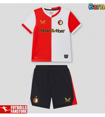 Feyenoord Hemmatröja Barn 2025-26 Kortärmad (+ Korta byxor)