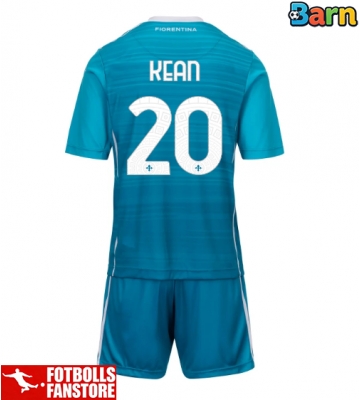 Fiorentina Moise Kean #20 Tredje Tröja Barn 2025-26 Kortärmad (+ Korta byxor)