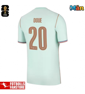 Frankrike Desire Doue #20 Bortatröja VM 2026 Kortärmad