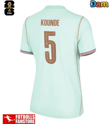 Frankrike Jules Kounde #5 Bortatröja Dam VM 2026 Kortärmad