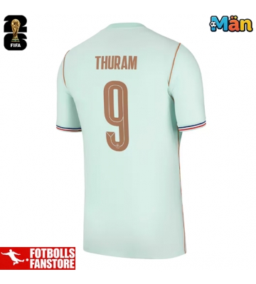 Frankrike Marcus Thuram #9 Bortatröja VM 2026 Kortärmad