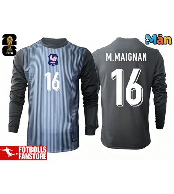 Frankrike Mike Maignan #16 Målvakt Hemmatröja VM 2026 Långärmad