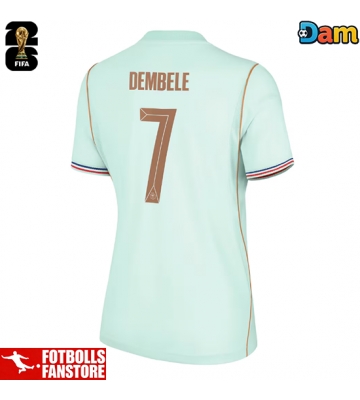 Frankrike Ousmane Dembele #7 Bortatröja Dam VM 2026 Kortärmad