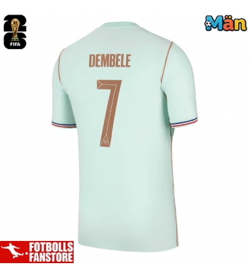 Frankrike Ousmane Dembele #7 Bortatröja VM 2026 Kortärmad