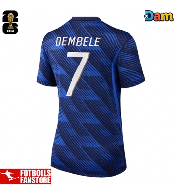 Frankrike Ousmane Dembele #7 Hemmatröja Dam VM 2026 Kortärmad