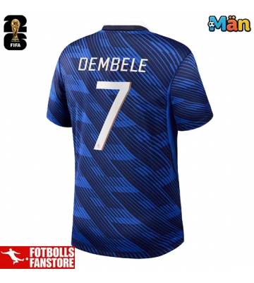 Frankrike Ousmane Dembele #7 Hemmatröja VM 2026 Kortärmad