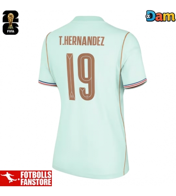 Frankrike Theo Hernandez #19 Bortatröja Dam VM 2026 Kortärmad