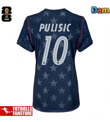 Förenta stater Christian Pulisic #10 Bortatröja Dam VM 2026 Kortärmad