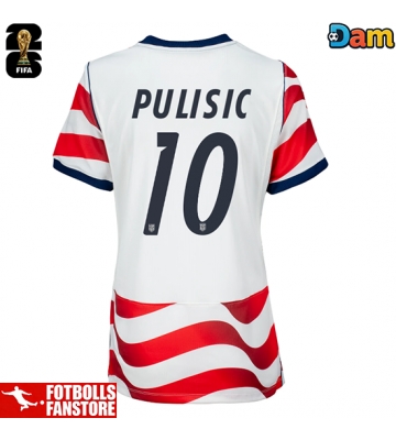 Förenta stater Christian Pulisic #10 Hemmatröja Dam VM 2026 Kortärmad