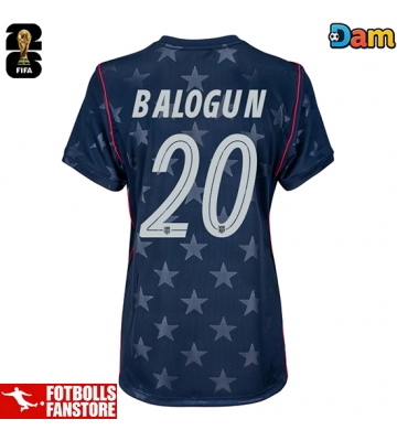 Förenta stater Folarin Balogun #20 Bortatröja Dam VM 2026 Kortärmad