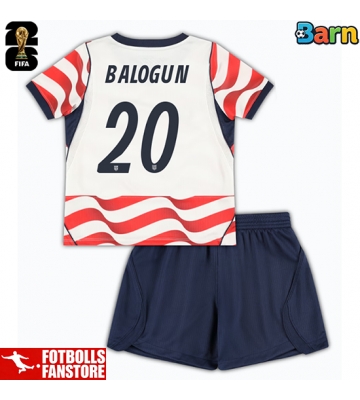Förenta stater Folarin Balogun #20 Hemmatröja Barn VM 2026 Kortärmad (+ Korta byxor)