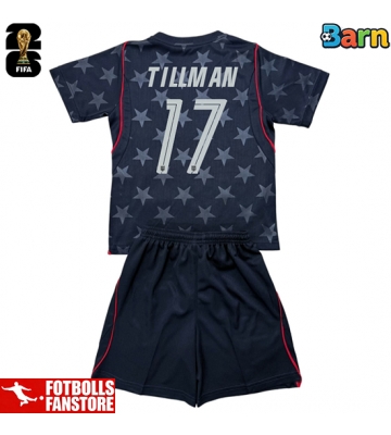 Förenta stater Malik Tillman #17 Bortatröja Barn VM 2026 Kortärmad (+ Korta byxor)