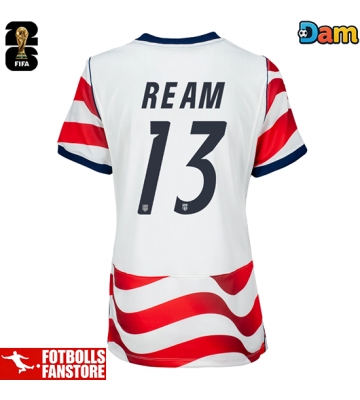 Förenta stater Tim Ream #13 Hemmatröja Dam VM 2026 Kortärmad