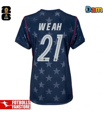 Förenta stater Timothy Weah #21 Bortatröja Dam VM 2026 Kortärmad