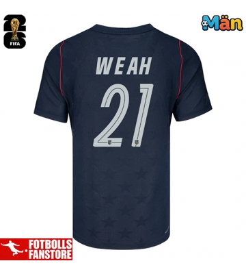 Förenta stater Timothy Weah #21 Bortatröja VM 2026 Kortärmad