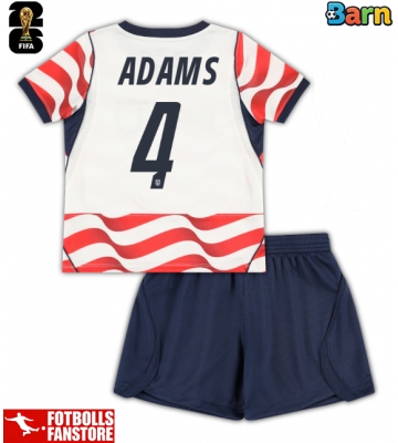 Förenta stater Tyler Adams #4 Hemmatröja Barn VM 2026 Kortärmad (+ Korta byxor)