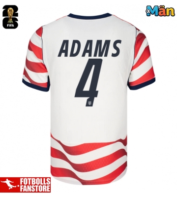Förenta stater Tyler Adams #4 Hemmatröja VM 2026 Kortärmad