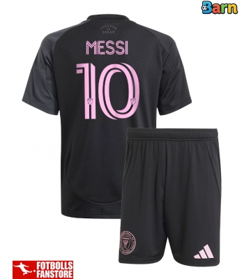 Inter Miami Lionel Messi #10 Bortatröja Barn 2025-26 Kortärmad (+ Korta byxor)