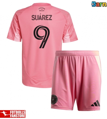 Inter Miami Luis Suarez #9 Hemmatröja Barn 2025-26 Kortärmad (+ Korta byxor)