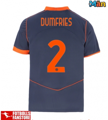 Inter Milan Denzel Dumfries #2 Tredje Tröja 2025-26 Kortärmad