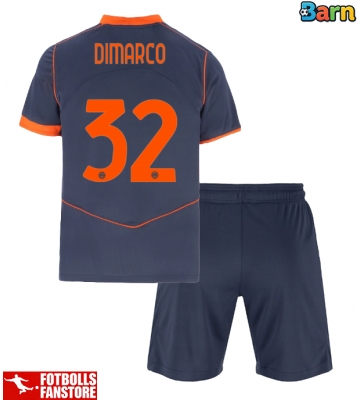 Inter Milan Federico Dimarco #32 Tredje Tröja Barn 2025-26 Kortärmad (+ Korta byxor)
